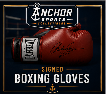 Authentic signed boxing gloves from world champion boxers and legendary fighters.