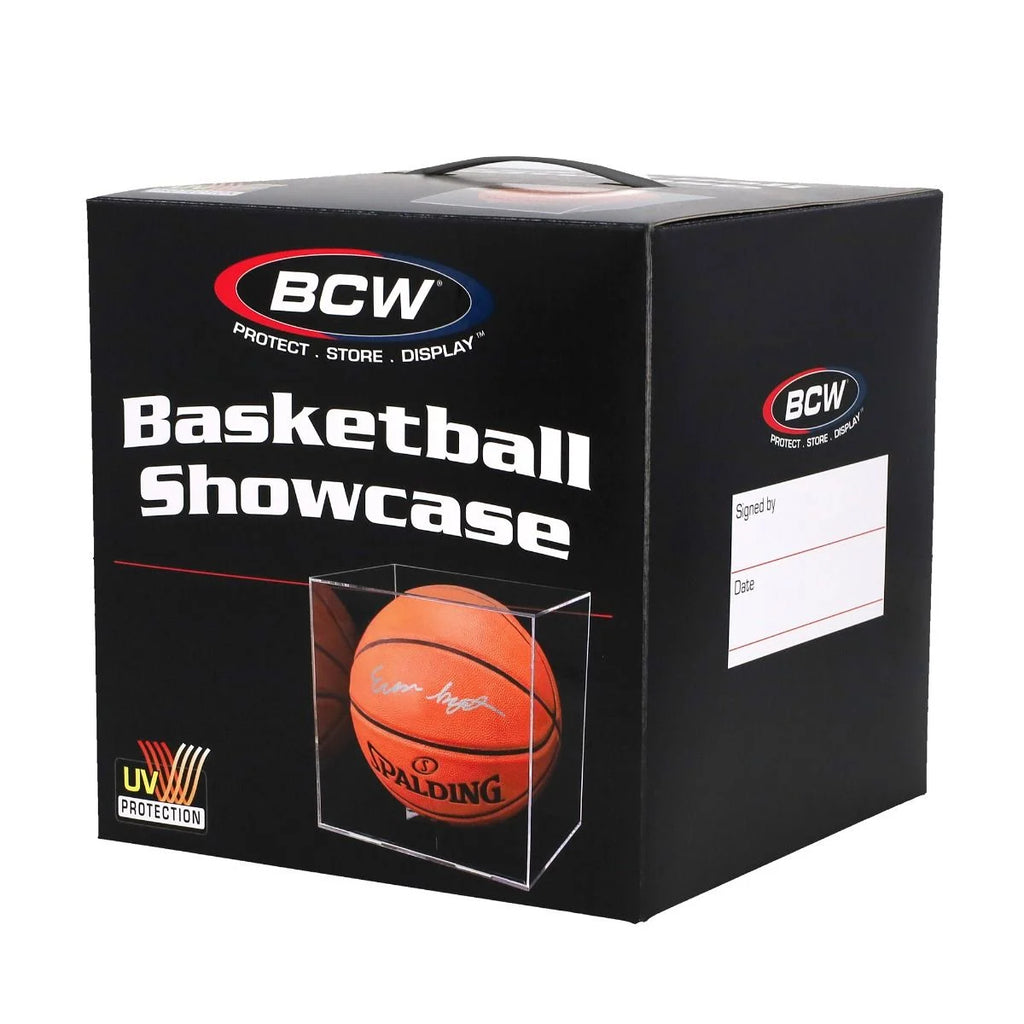 BCW 1-SC-BBALL-UV Basketball Showcase - Black Stand - UV product image