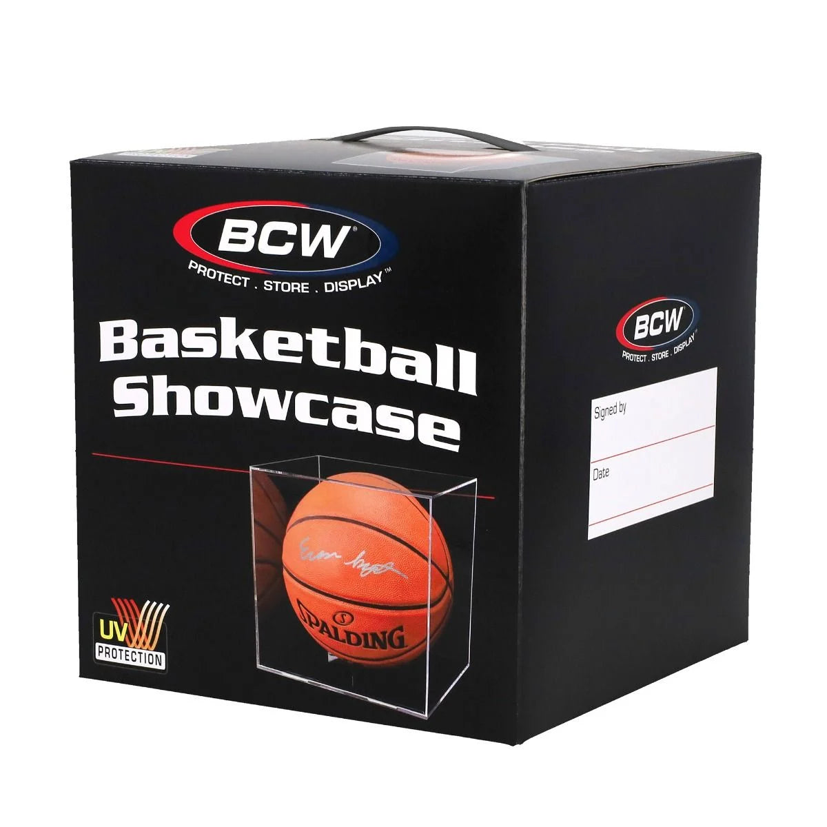 BCW 1-SC-BBALL-UV Basketball Showcase - Black Stand - UV product image