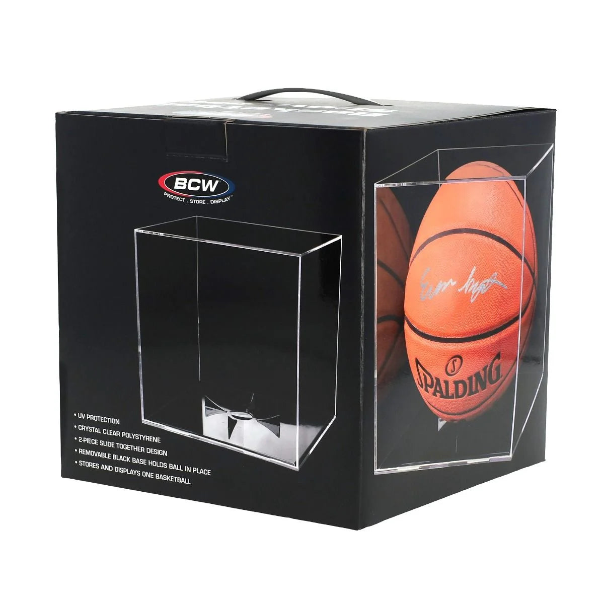BCW 1-SC-BBALL-UV Basketball Showcase - Black Stand - UV product image