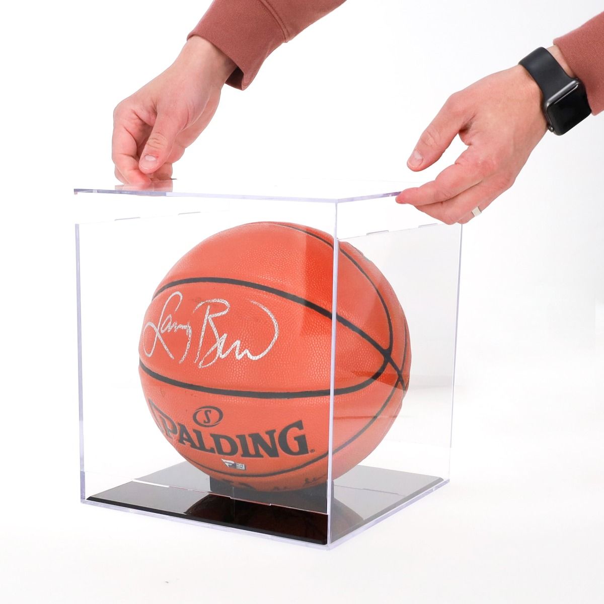BCW 1-SC-BBALL-UV Basketball Showcase - Black Stand - UV product image