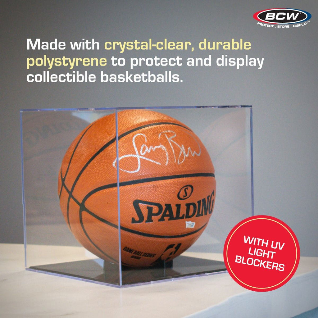 BCW 1-SC-BBALL-UV Basketball Showcase - Black Stand - UV product image
