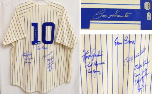 1969 Chicago Cubs Team Signed Autographed Ron Santo #10 Cooperstown Jersey w/10 Signatures - CUBJRY100 - 1969 Chicago Cubs Team Signed Autographed Ron Santo #10 Cooperstown Jersey w/10 Signatures product image