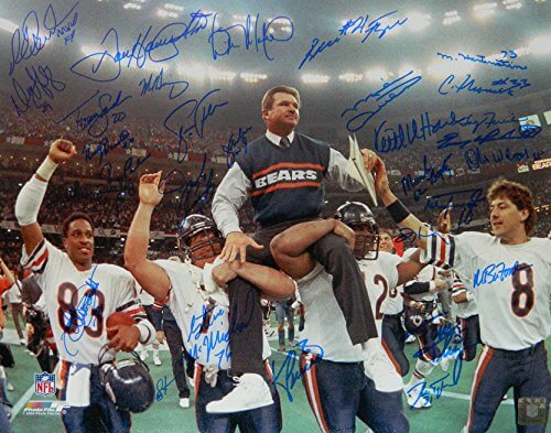 1985 Chicago Bears Team Signed Super Bowl XX Ditka Carried Off Field 16x20 Photo (30 Sigs) - BEA16P330 - 1985 Chicago Bears Team Signed Super Bowl XX Ditka Carried Off Field 16x20 Photo (30 Sigs) product image