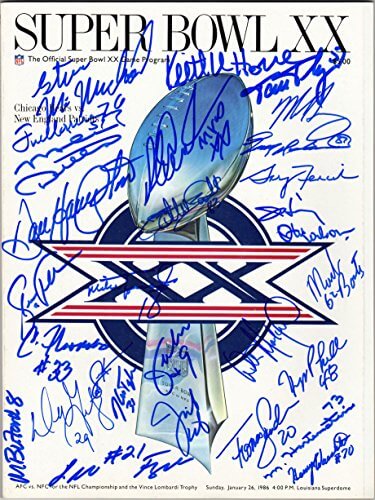 1985 Chicago Bears Team Signed Super Bowl XX Program (29 Sigs) - BEAMAG300 - 1985 Chicago Bears Team Signed Super Bowl XX Program (29 Sigs) product image