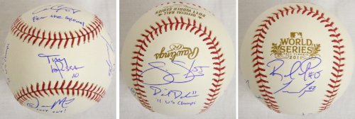 2011 St. Louis Cardinals Team Signed Autographed 2011 World Series Baseball w/7 Sigs - CARBSB110 - 2011 St. Louis Cardinals Team Signed Autographed 2011 World Series Baseball w/7 Sigs product image