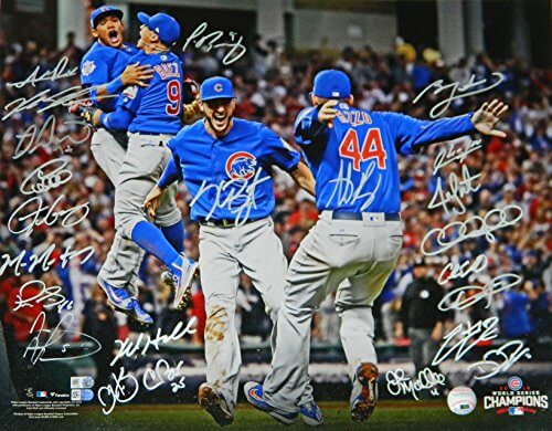 2016 Chicago Cubs Team Signed Chicago Cubs 2016 World Series Infielders Celebration 16x20 Photo (23 Sigs) - CUB16P154 - 2016 Chicago Cubs Team Signed Chicago Cubs 2016 World Series Infielders Celebration 16x20 Photo (23 Sigs) product image