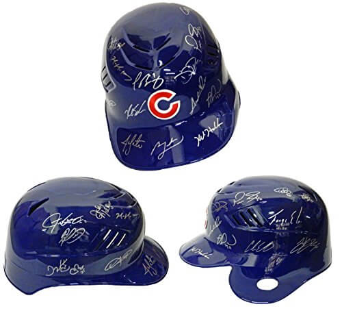 2016 Chicago Cubs Team Signed Chicago Cubs Rawlings Authentic Batting Helmet - (21 Sigs) - CUBBTH100 - 2016 Chicago Cubs Team Signed Chicago Cubs Rawlings Authentic Batting Helmet - (21 Sigs) product image