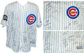 2016 Chicago Cubs Team Signed Cubs Ben Zobrist Pinstripe Majestic Jersey w/2016 WS Patch & 9 Insc. (23 Sigs) - CUBJRY120 - 2016 Chicago Cubs Team Signed Cubs Ben Zobrist Pinstripe Majestic Jersey w/2016 WS Patch & 9 Insc. (23 Sigs) product image