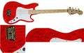 2016 Chicago Cubs Team Signed Fender Squier Red Bass Guitar (21 Sigs) - CUBOTH100 - 2016 Chicago Cubs Team Signed Fender Squier Red Bass Guitar (21 Sigs) product image