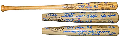 2016 Chicago Cubs Team Signed Louisville Slugger 2016 World Series Champion Logo Baseball Bat (23 Sigs) - CUBBAT111 - 2016 Chicago Cubs Team Signed Louisville Slugger 2016 World Series Champion Logo Baseball Bat (23 Sigs) product image