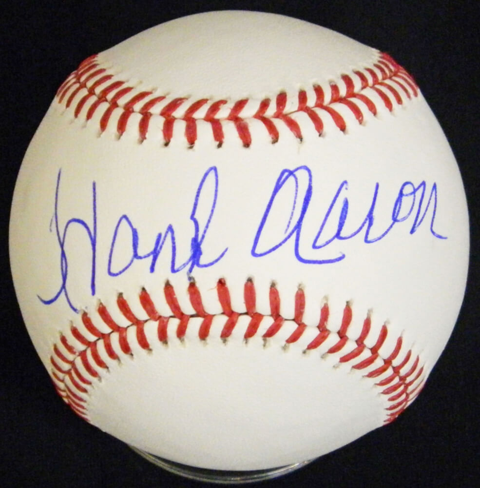Hank Aaron Signed Rawlings Official MLB Baseball - AARBSB100 - Hank Aaron Signed Rawlings Official MLB Baseball product image