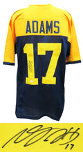 Davante Adams Signed Navy Throwback Custom Football Jersey (JSA) - ADAJRY310 - Davante Adams Signed Navy Throwback Custom Football Jersey (JSA) product image