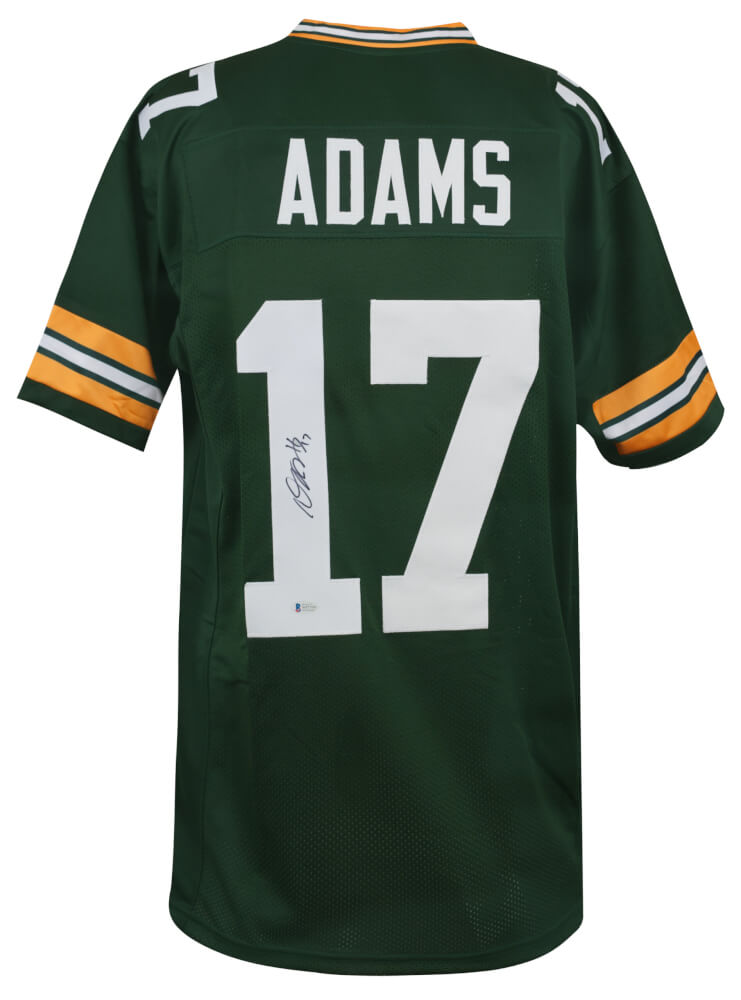 Davante Adams Signed Green Custom Football Jersey - (Beckett) - ADAJRY313 - Davante Adams Signed Green Custom Football Jersey - (Beckett) product image