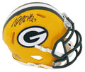Davante Adams Signed Green Bay Packers Riddell Speed Mini Helmet - ADAMIN302 - Davante Adams Signed Green Bay Packers Riddell Speed Mini Helmet product image