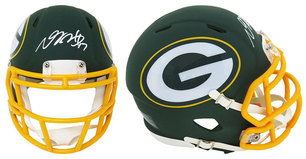 Davante Adams Signed Green Bay Packers AMP Riddell Speed Mini Helmet - ADAMIN303 - Davante Adams Signed Green Bay Packers AMP Riddell Speed Mini Helmet product image