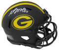 Davante Adams Signed Green Bay Packers Eclipse Black Matte Riddell Speed Mini Helmet - ADAMIN304 - Davante Adams Signed Green Bay Packers Eclipse Black Matte Riddell Speed Mini Helmet product image