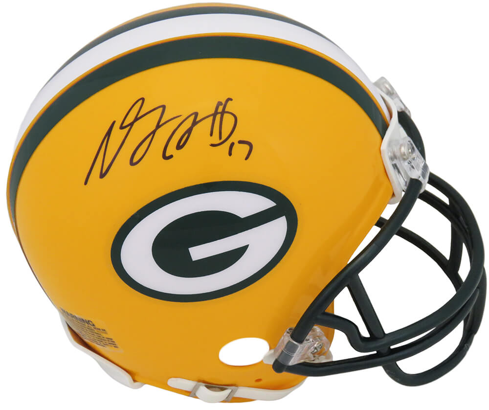 Davante Adams Signed Green Bay Packers Riddell Mini Helmet - ADAMIN306 - Davante Adams Signed Green Bay Packers Riddell Mini Helmet product image