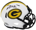 Davante Adams Signed Green Bay Packers Lunar Eclipse White Riddell Speed Mini Helmet - ADAMIN308 - Davante Adams Signed Green Bay Packers Lunar Eclipse White Riddell Speed Mini Helmet product image