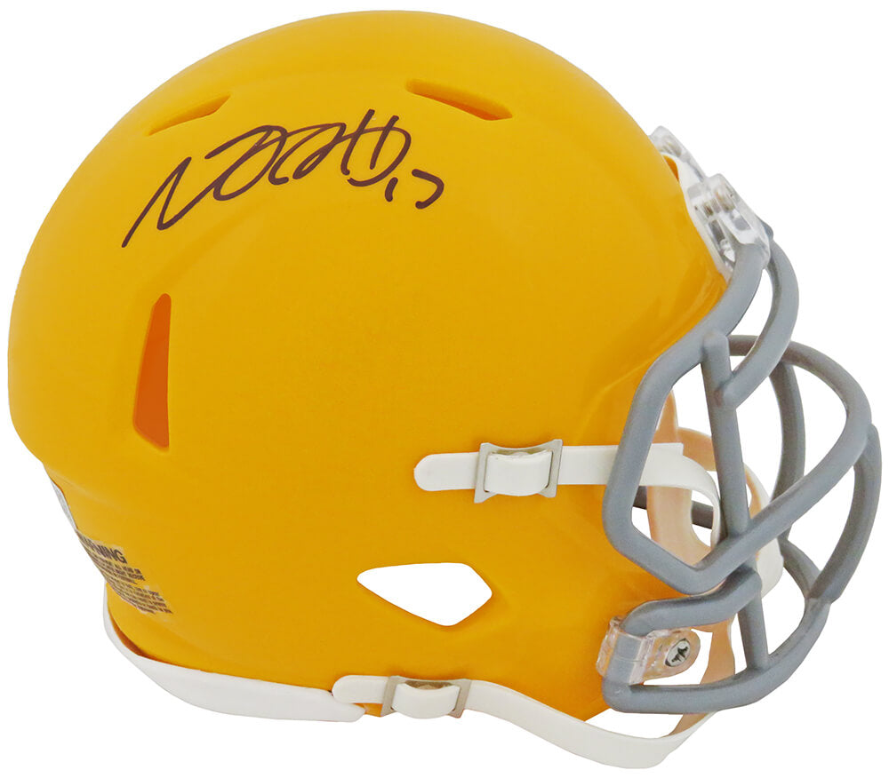 Davante Adams Signed Green Bay Packers Throwback Riddell Speed Mini Helmet (Fanatics) - ADAMIN309 - Davante Adams Signed Green Bay Packers Throwback Riddell Speed Mini Helmet (Fanatics) product image