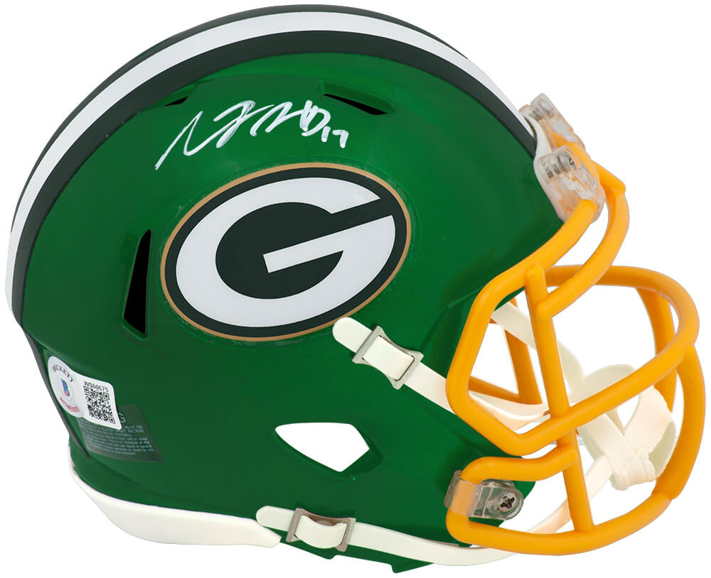 Davante Adams Signed Green Bay Packers Flash Riddell Speed Mini Helmet - (Beckett) - ADAMIN310 - Davante Adams Signed Green Bay Packers Flash Riddell Speed Mini Helmet - (Beckett) product image