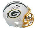 Davante Adams Signed Green Bay Packers Flat White Matte Riddell Full Size Speed Replica Helmet - ADAREP302 - Davante Adams Signed Green Bay Packers Flat White Matte Riddell Full Size Speed Replica Helmet product image