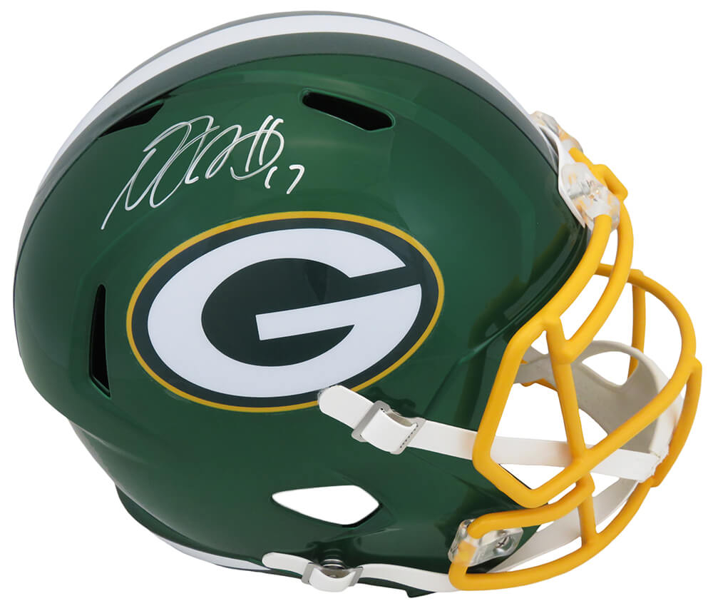 Davante Adams Signed Green Bay Packers FLASH Riddell Full Size Speed Replica Helmet - ADAREP305 - Davante Adams Signed Green Bay Packers FLASH Riddell Full Size Speed Replica Helmet product image