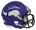 Jordan Addison Signed Minnesota Vikings Riddell Speed Mini Helmet - ADDMIN310 - Jordan Addison Signed Minnesota Vikings Riddell Speed Mini Helmet product image