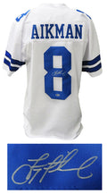 Troy Aikman Signed White Custom Football Jersey (Beckett) - AIKJRY302 - Troy Aikman Signed White Custom Football Jersey (Beckett) product image