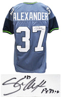 Shaun Alexander Signed Navy Throwback Custom Football Jersey - ALEJRY300 - Shaun Alexander Signed Navy Throwback Custom Football Jersey product image