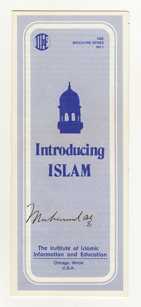 Muhammad Ali Signed Introducing Islam Pamplet (JSA Holo & Letter) - ALICUT502 - Muhammad Ali Signed Introducing Islam Pamplet (JSA Holo & Letter) product image