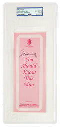 Muhammad Ali Signed Islamic Brochure Series NO.16 Pink 9x3 Pamplet - (PSA/DNA Encapsulated) - ALICUT504 - Muhammad Ali Signed Islamic Brochure Series NO.16 Pink 9x3 Pamplet - (PSA/DNA Encapsulated) product image