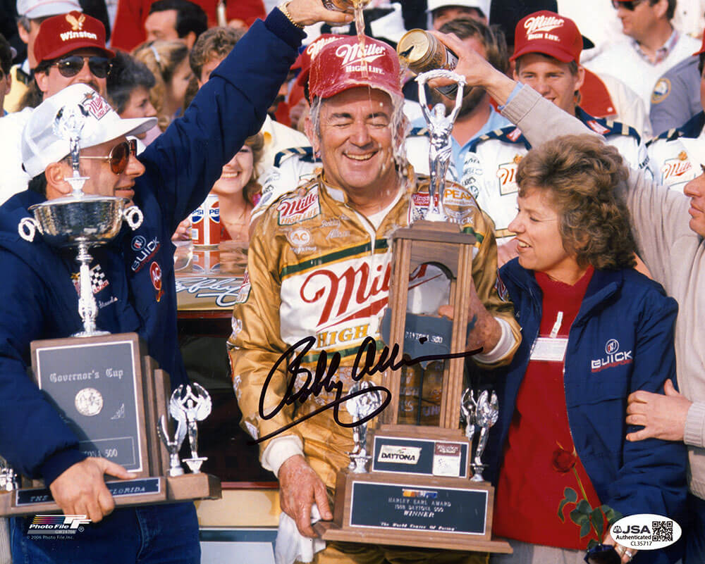 Bobby Allison Signed Daytona 500 Victory Celebration 8x10 Photo - (JSA) - ALL08P500 - Bobby Allison Signed Daytona 500 Victory Celebration 8x10 Photo - (JSA) product image
