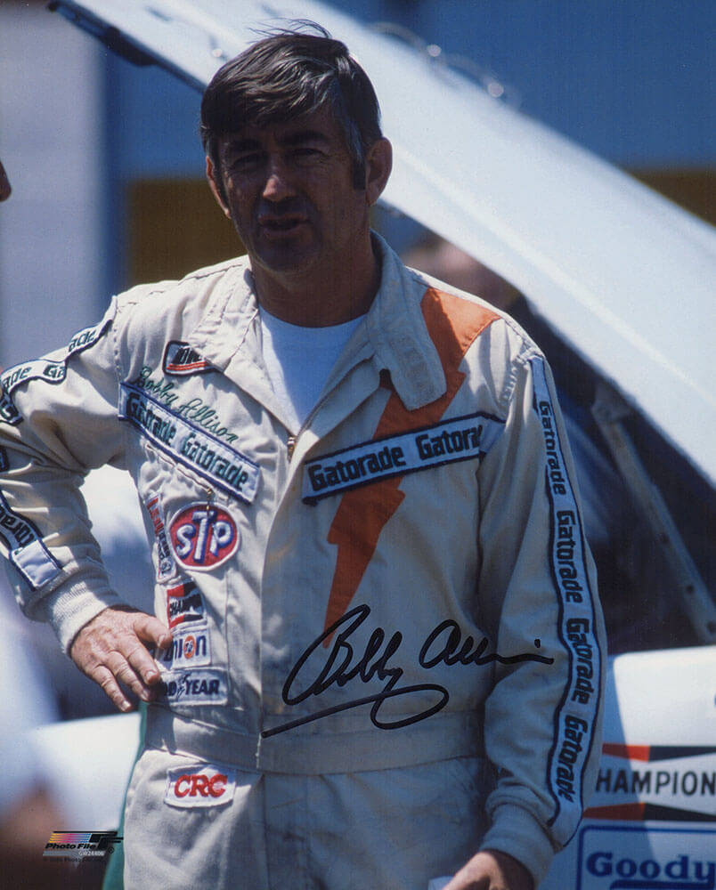 Bobby Allison Signed Racing Uniform Close Up 8x10 Photo - ALL08P503TW - Bobby Allison Signed Racing Uniform Close Up 8x10 Photo product image