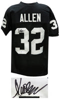Marcus Allen Signed Black Custom Football Jersey (Beckett) - ALLJRY310 - Marcus Allen Signed Black Custom Football Jersey (Beckett) product image