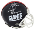 Raul Allegre Signed New York Giants Throwback Riddell Mini Helmet w/2x SB Champs - ALLMIN300 - Raul Allegre Signed New York Giants Throwback Riddell Mini Helmet w/2x SB Champs product image
