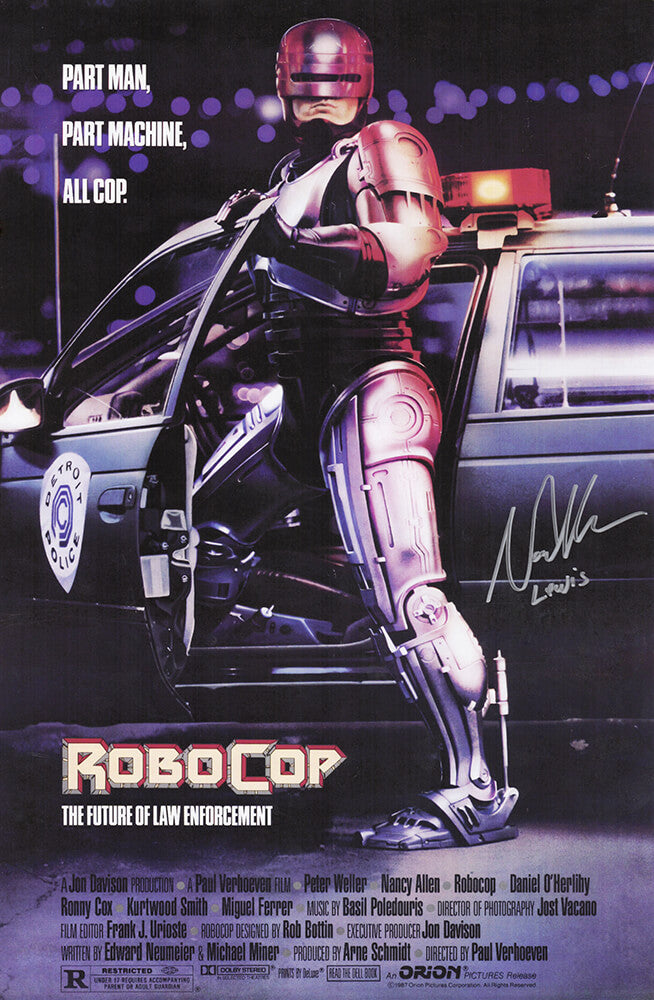 Nancy Allen Signed Robo Cop 11x17 Movie Poster w/Lewis - ALLPST501 - Nancy Allen Signed Robo Cop 11x17 Movie Poster w/Lewis product image