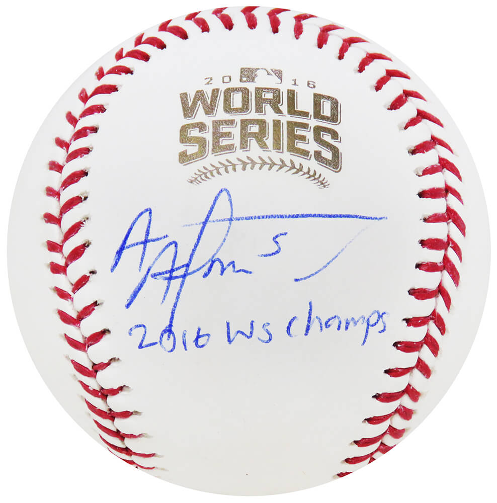 Albert Almora Signed Rawlings Official 2016 World Series Baseball w/2016 WS Champs - ALMBSB103 - Albert Almora Signed Rawlings Official 2016 World Series Baseball w/2016 WS Champs product image