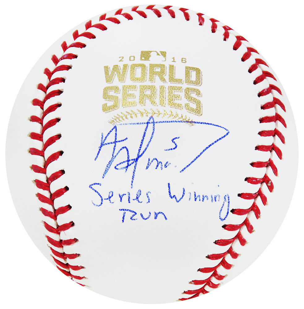 Albert Almora Signed Rawlings Official 2016 World Series Baseball w/Series Winning Run - ALMBSB104 - Albert Almora Signed Rawlings Official 2016 World Series Baseball w/Series Winning Run product image