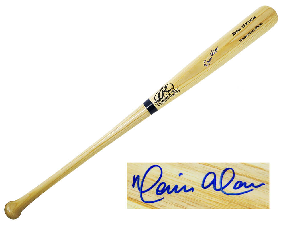 Moises Alou Signed Rawlings Big Stick Blonde Baseball Bat - ALOBAT110 - Moises Alou Signed Rawlings Big Stick Blonde Baseball Bat product image