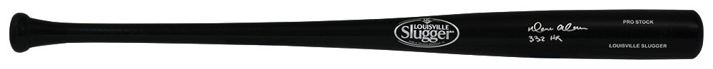 Moises Alou Signed Louisville Slugger Pro Stock Black Baseball Bat w/332 HRs - ALOBAT113 - Moises Alou Signed Louisville Slugger Pro Stock Black Baseball Bat w/332 HRs product image