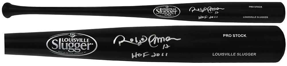 Roberto Alomar Signed Louisville Slugger Pro Stock Black Baseball Bat w/HOF'11 - ALOBAT121 - Roberto Alomar Signed Louisville Slugger Pro Stock Black Baseball Bat w/HOF'11 product image
