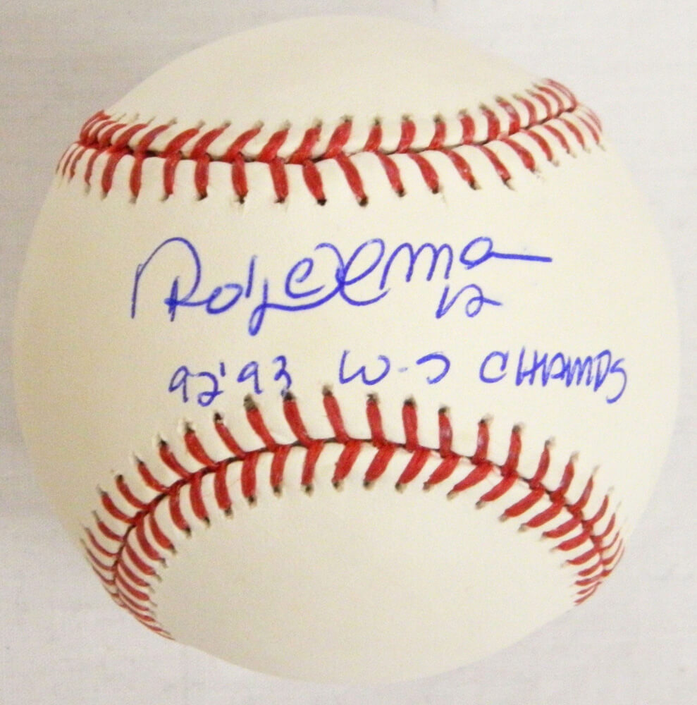 Roberto Alomar Signed Rawlings MLB Baseball w/92,93 WS Champs - ALOBSB102 - Roberto Alomar Signed Rawlings MLB Baseball w/92,93 WS Champs product image