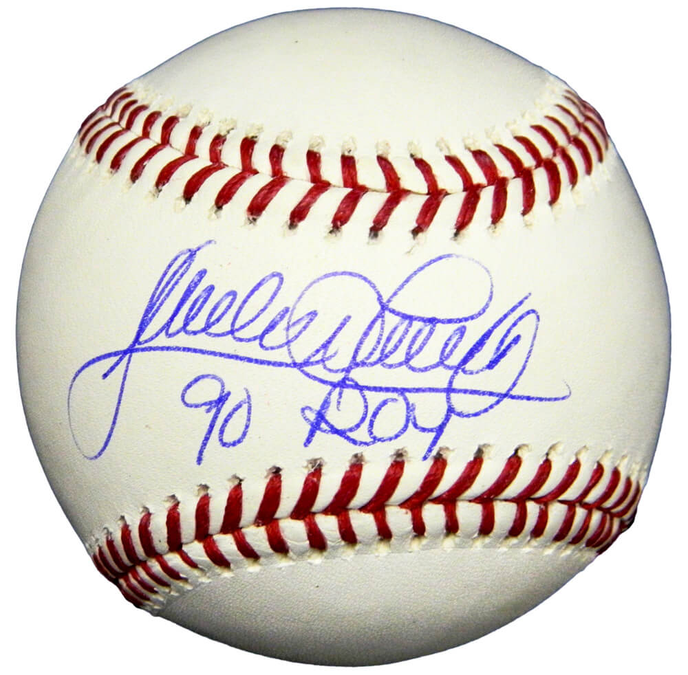 Sandy Alomar Jr Signed Rawlings Official MLB Baseball w/90 ROY - ALOBSB111 - Sandy Alomar Jr Signed Rawlings Official MLB Baseball w/90 ROY product image