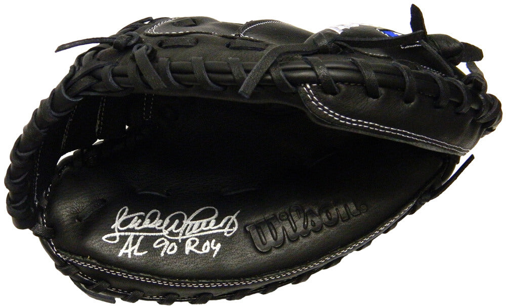Sandy Alomar Jr Signed Wilson A360 Black Catchers Glove w/90 AL ROY - ALOGLV100 - Sandy Alomar Jr Signed Wilson A360 Black Catchers Glove w/90 AL ROY product image