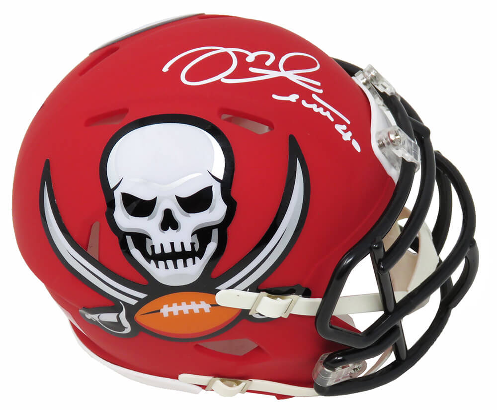 Mike Alstott Signed Tampa Bay Buccaneers AMP Alternate Series Riddell Speed Mini Helmet - ALSMIN302 - Mike Alstott Signed Tampa Bay Buccaneers AMP Alternate Series Riddell Speed Mini Helmet product image