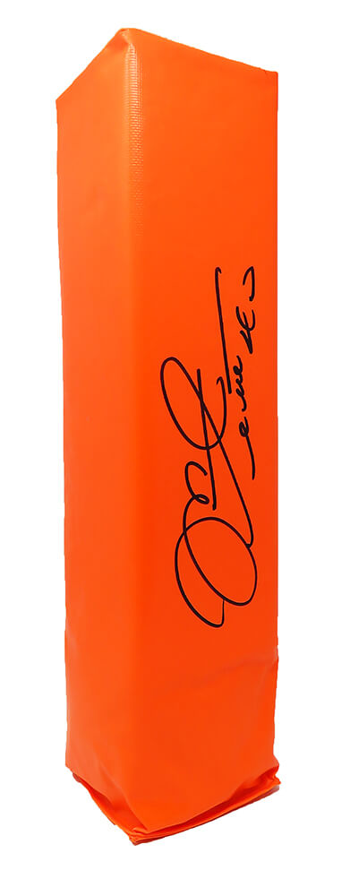 Mike Alstott Signed Orange Endzone Pylon - ALSPYL300 - Mike Alstott Signed Orange Endzone Pylon product image