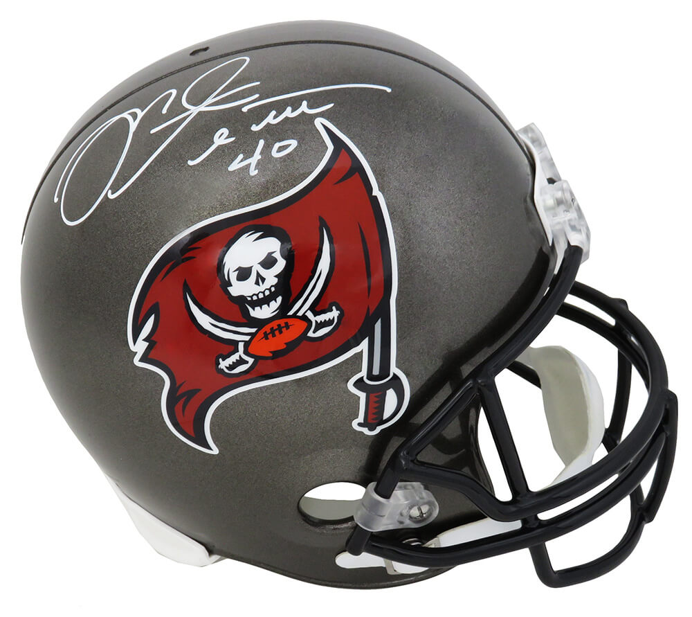 Mike Alstott Signed Tampa Bay Buccaneers Riddell Full Size Replica Helmet - ALSREP306 - Mike Alstott Signed Tampa Bay Buccaneers Riddell Full Size Replica Helmet product image