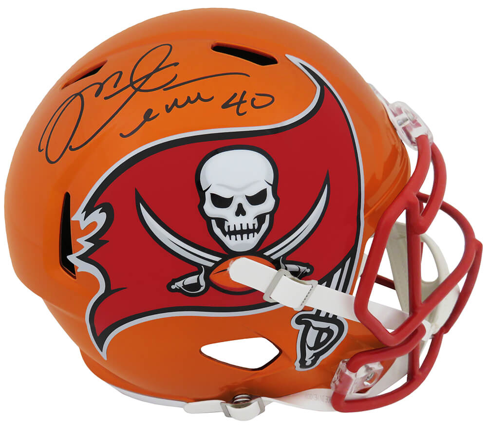 Mike Alstott Signed Tampa Bay Buccaneers FLASH Riddell Full Size Speed Replica Helmet - ALSREP309 - Mike Alstott Signed Tampa Bay Buccaneers FLASH Riddell Full Size Speed Replica Helmet product image