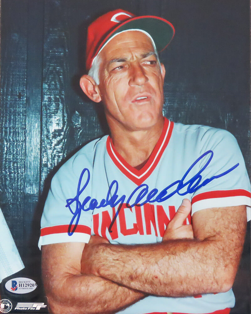 Sparky Anderson Signed Cincinnati Reds Manager 8x10 Photo (Beckett) - AND08P121 - Sparky Anderson Signed Cincinnati Reds Manager 8x10 Photo (Beckett) product image